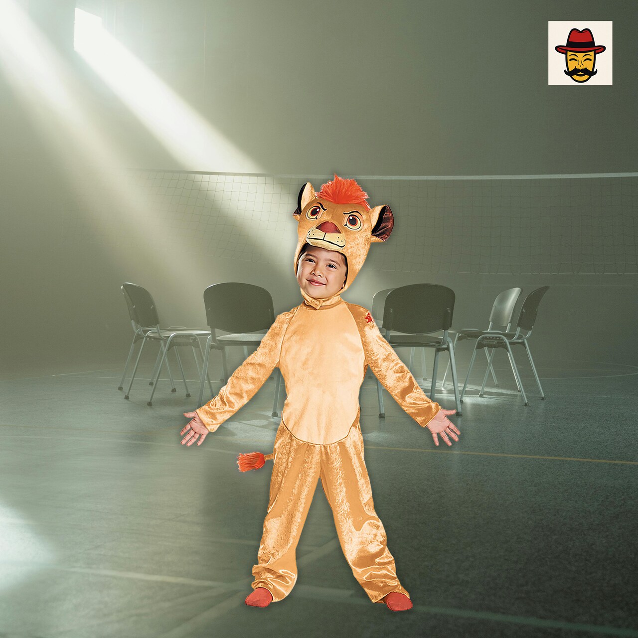 Kids Classic Disney Lion Guard Kion Costume Plush Jumpsuit Tail Headpiece